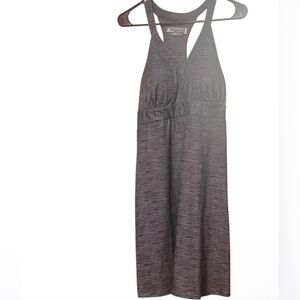 Outdoor Lifestyle Heathered Gray Racer Back Dress NWT